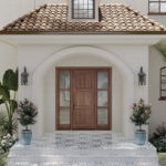 VG3000 entry system walnut with clear coat finish